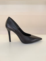 SCARPIN BEVERLY HILLS BLACK COURO