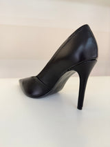 SCARPIN BEVERLY HILLS BLACK COURO