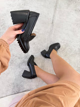 MOCASSIM TRENTO BLACK COURO