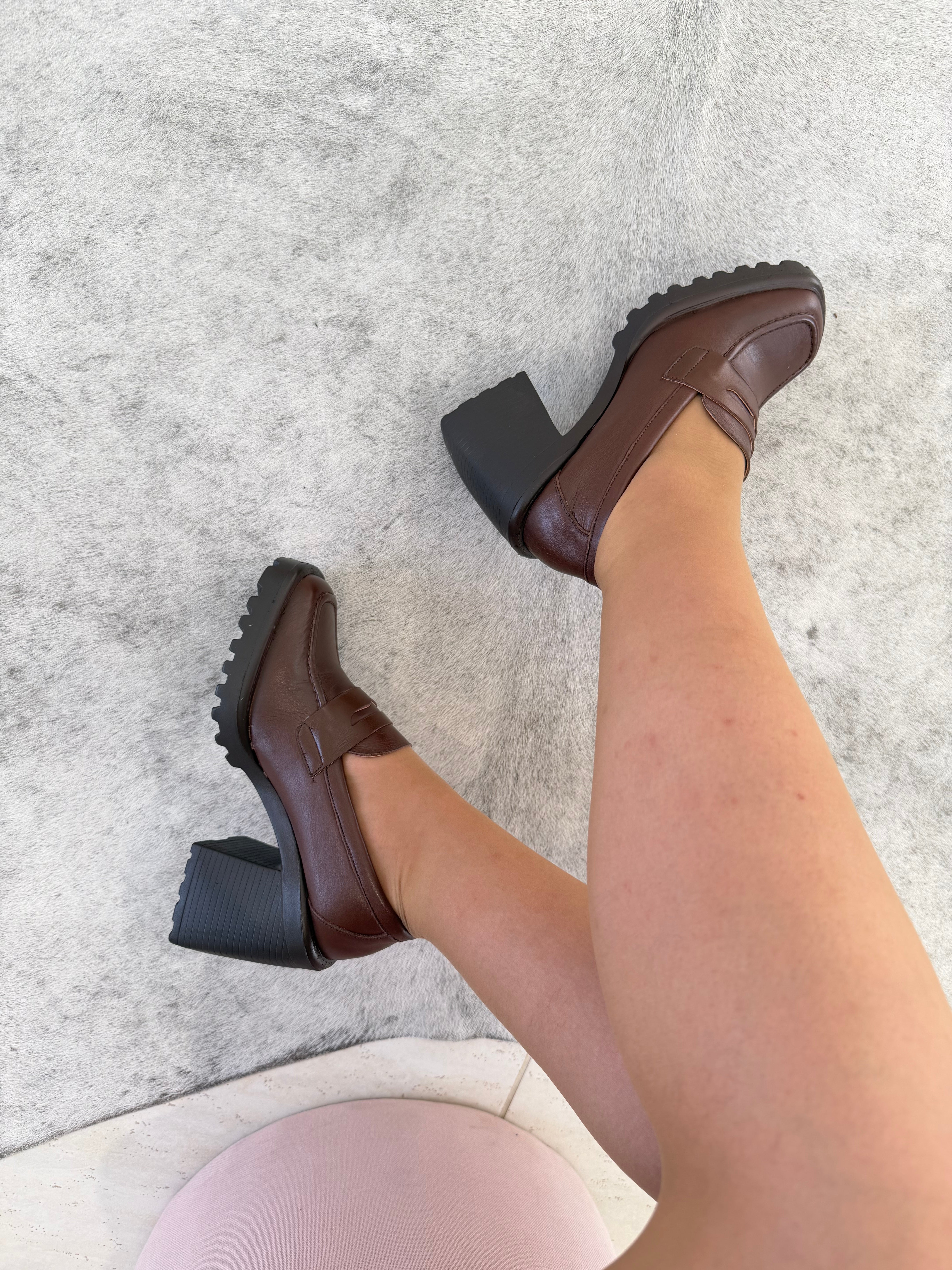 MOCASSIM TRENTO BROWN COURO