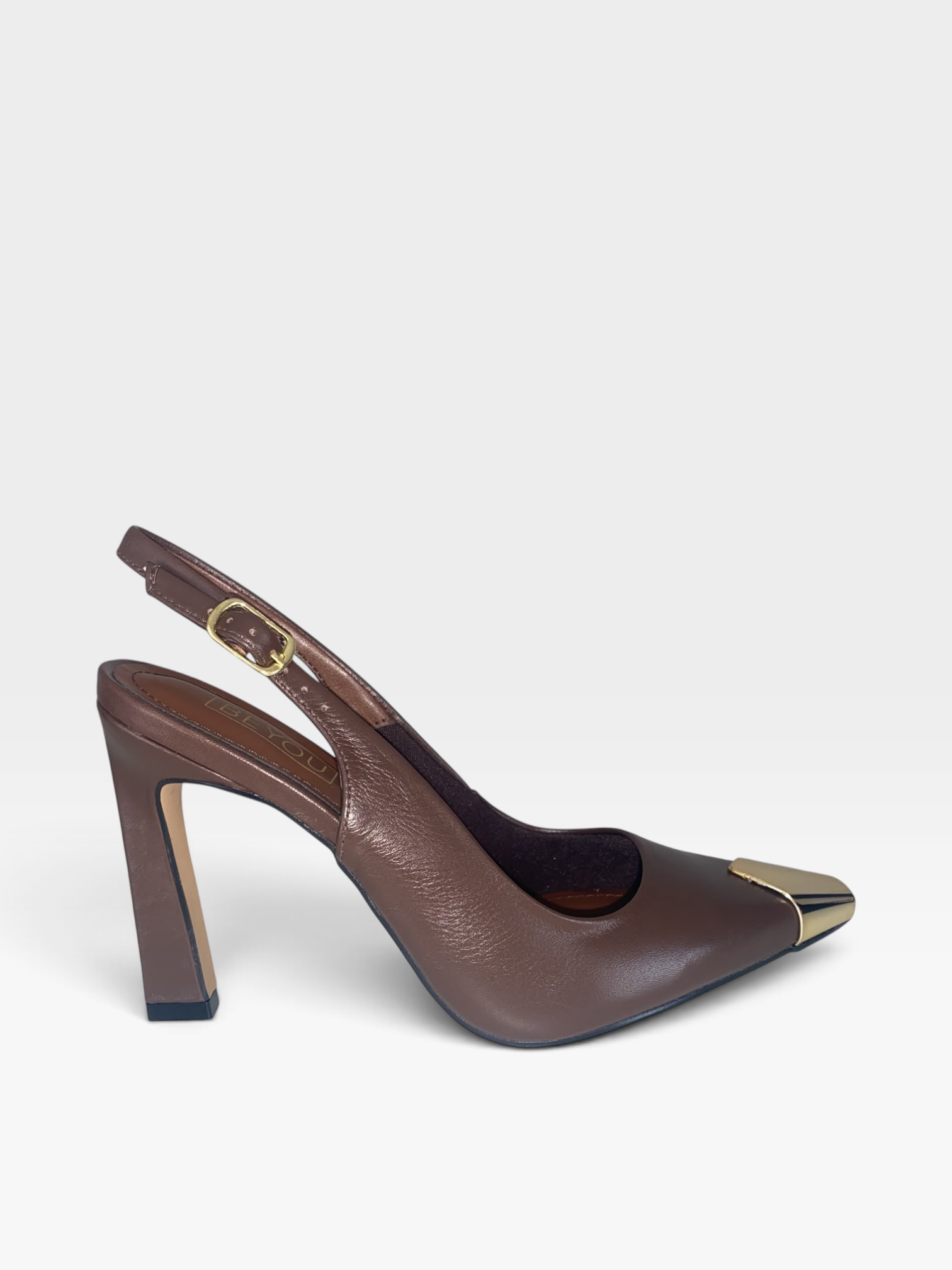 SLINGBACK BRISTROL BROWN COURO