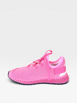 Tênis casual Beyou Shoes Brisbane rosa em tecido de malha com solado texturizado e design esportivo confortável