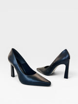 SCARPIN LONDON BLACK COURO