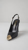 SLINGBACK BRISTROL BLACK COURO